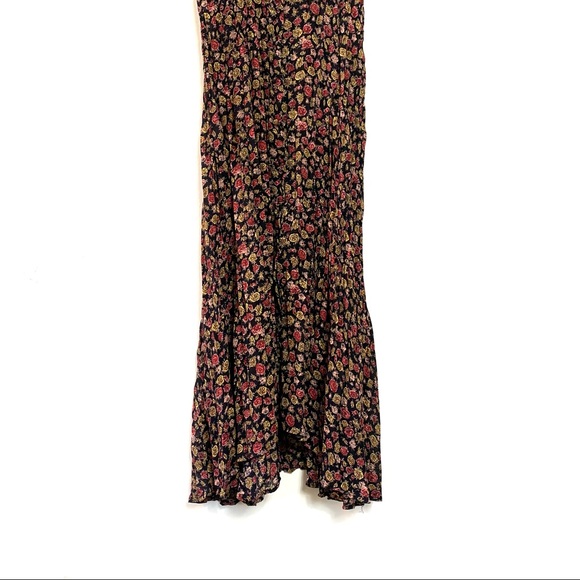 Vtg Maxi Dress Rose Floral Print - Picture 5 of 11